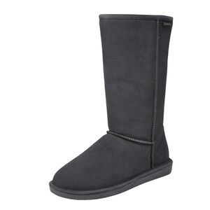 BEARPAW Women's Eva Tall Boot Black Suede‎ Sheepskin Lined Size 9
Pre Owned 
GUC